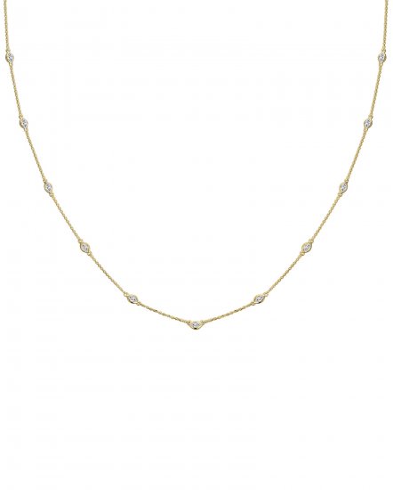MARQUISE DIAMOND BY THE YARD NECKLACE (TN406)