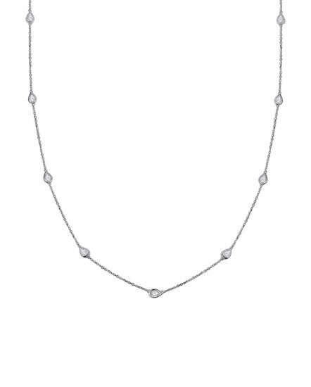 PEAR DIAMOND BY THE YARD NECKLACE (TN413)