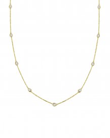 PEAR DIAMOND BY THE YARD NECKLACE (TN413)