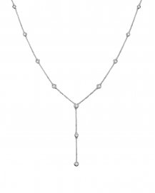 DIAMOND BY THE YARD DANGLE DROP NECKLACE (TN415)