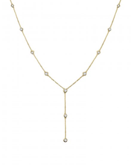 DIAMOND BY THE YARD DANGLE DROP NECKLACE (TN415)