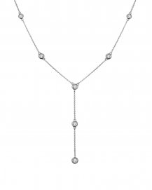 DIAMOND BY THE YARD DANGLE DROP NECKLACE (TN416)