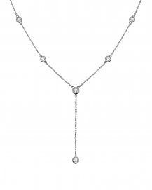 DIAMOND BY THE YARD DANGLE DROP NECKLACE (TN417)