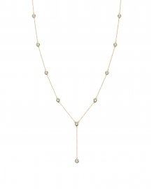 DIAMOND BY THE YARD DANGLE DROP NECKLACE (TN424)