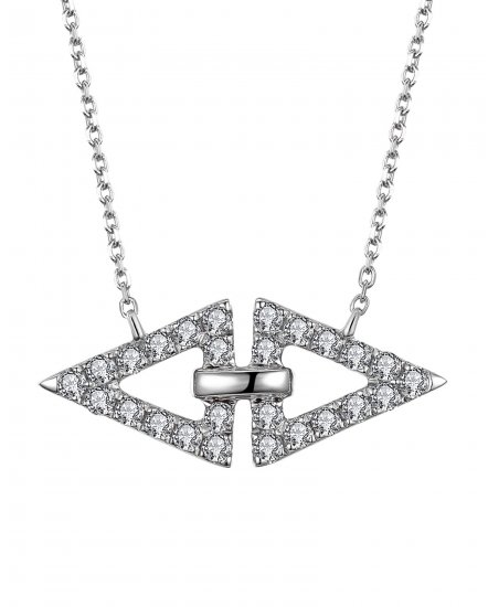 TRIANGLE SHAPE DIAMOND NECKLACE (TN431)