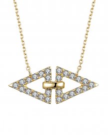 TRIANGLE SHAPE DIAMOND NECKLACE (TN431)