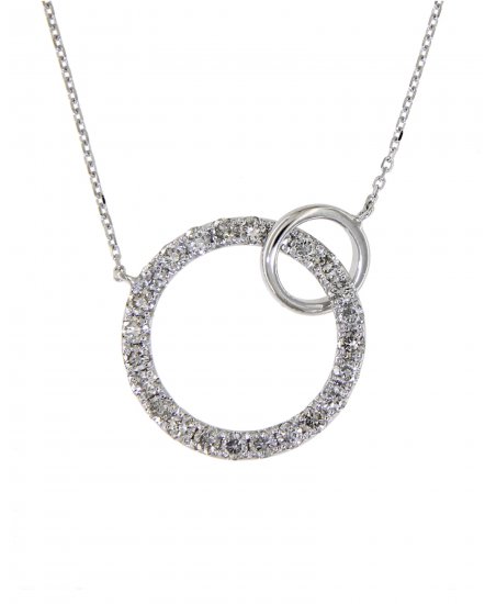 ROUND INTER LINKED STYLE DIAMOND NECKLACE (TN452)