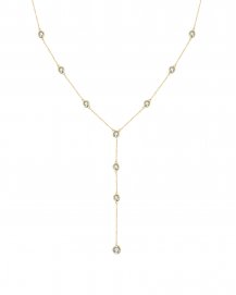 DIAMOND BY THE YARD DANGLE DROP NECKLACE (TN464)