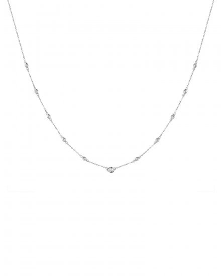 MARQUISE PEAR DIAMOND BY THE YARD NECKLACE (TN471)