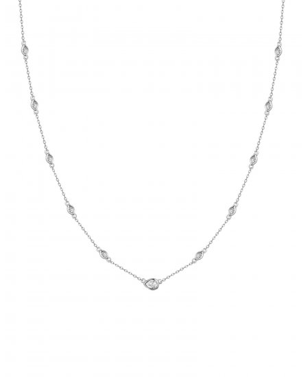 MARQUISE PEAR DIAMOND BY THE YARD NECKLACE (TN471)