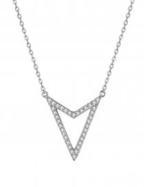 V STYLE DIAMOND NECKLACE (TN489)