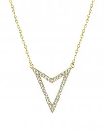 V STYLE DIAMOND NECKLACE (TN489)