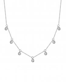 DIAMOND BY THE YARD DANGLE NECKLACE (TN517)