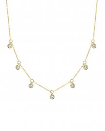 DIAMOND BY THE YARD DANGLE NECKLACE (TN517)