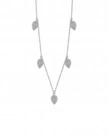 PEAR STYLE DIAMOND DANGLE NECKLACE (TN522)