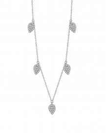 PEAR STYLE DIAMOND DANGLE NECKLACE (TN522)