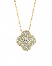CLOVER STYLE DIAMOND NECKLACE (TN523)