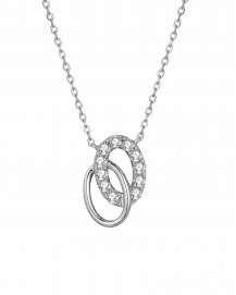 DOUBLE OVAL INTER LINKED DIAMOND NECKLACE (TN528)