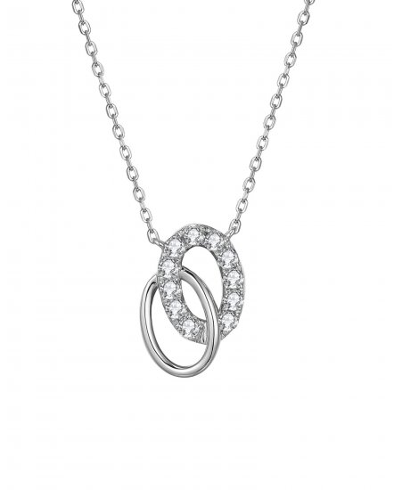DOUBLE OVAL INTER LINKED DIAMOND NECKLACE (TN528)