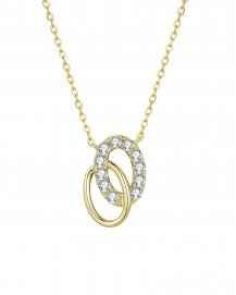 DOUBLE OVAL INTER LINKED DIAMOND NECKLACE (TN528)