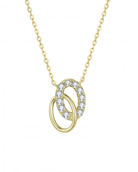 DOUBLE OVAL INTER LINKED DIAMOND NECKLACE (TN528)