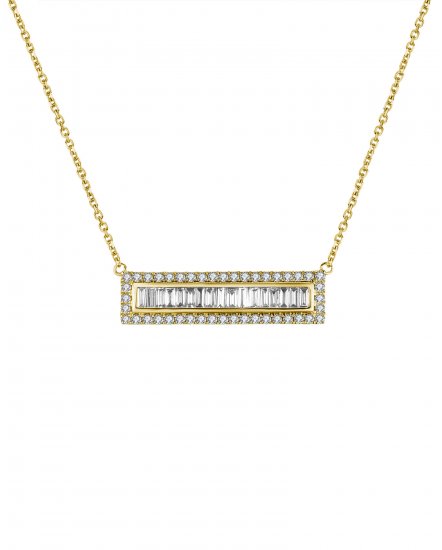 BAGUETTE DIAMOND NECKLACE (TN531)