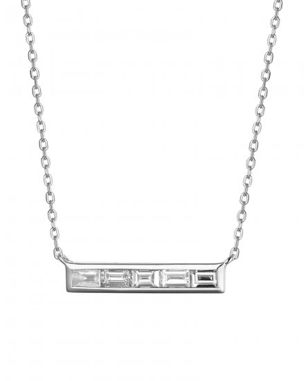 BAGUETTE DIAMOND NECKLACE (TN533)