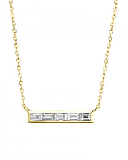 BAGUETTE DIAMOND NECKLACE (TN533)