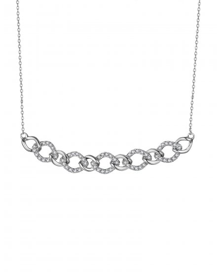 INTER LINKED STYLE DIAMOND NECKLACE (TN560)
