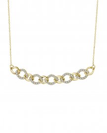 INTER LINKED STYLE DIAMOND NECKLACE (TN560)