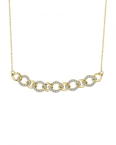 INTER LINKED STYLE DIAMOND NECKLACE (TN560)