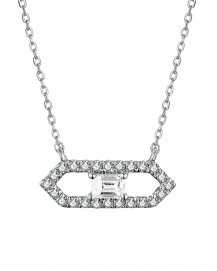 HEXAGON STYLE DIAMOND NECKLACE (TN568)