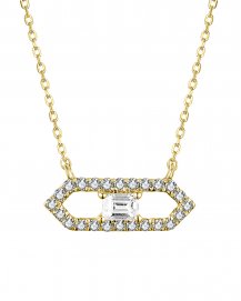HEXAGON STYLE DIAMOND NECKLACE (TN568)