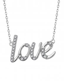 LOVE LETTER STYLE DIAMOND NECKLACE (TN609)
