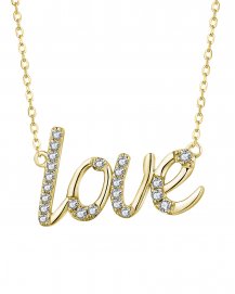 LOVE LETTER STYLE DIAMOND NECKLACE (TN609)
