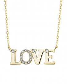LOVE LETTER STYLE DIAMOND NECKLACE (TN610)
