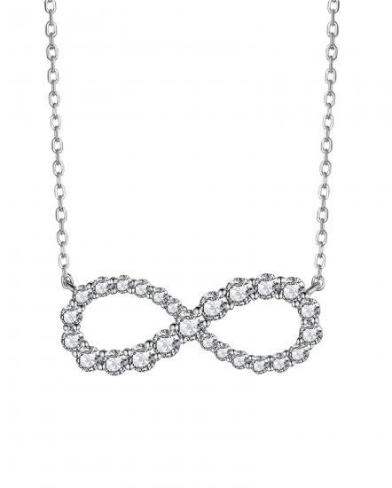 INFINITY STYLE DIAMOND NECKLACE (TN619)