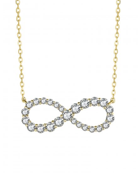 INFINITY STYLE DIAMOND NECKLACE (TN619)