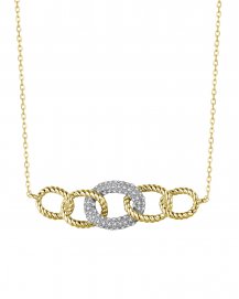 INTER LINKED STYLE DIAMOND NECKLACE (TN638)