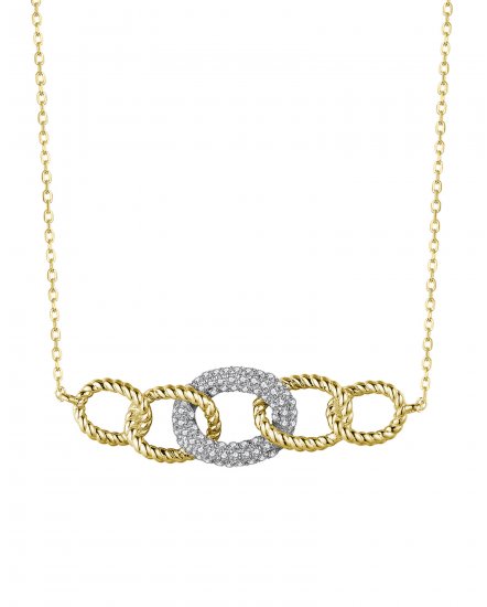 INTER LINKED STYLE DIAMOND NECKLACE (TN638)