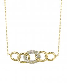 INTER LINKED STYLE DIAMOND NECKLACE (TN638)