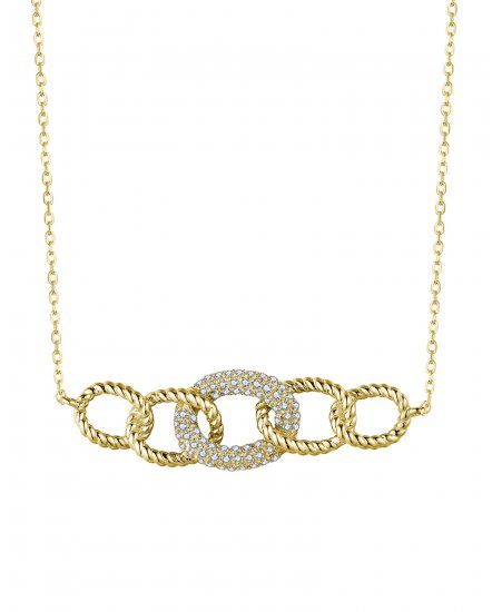 INTER LINKED STYLE DIAMOND NECKLACE (TN638)