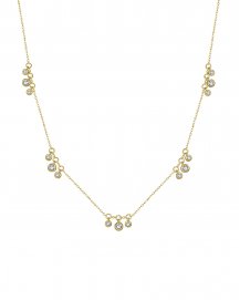 DIAMOND BY THE YARD DANGLE NECKLACE (TN653)