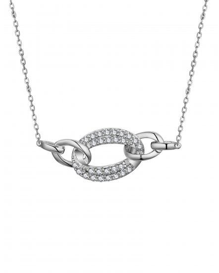INTER LINKED STYLE DIAMOND NECKLACE (TN654)