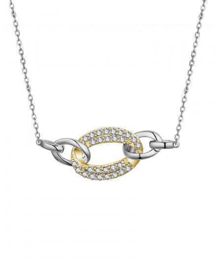 INTER LINKED STYLE DIAMOND NECKLACE (TN654)