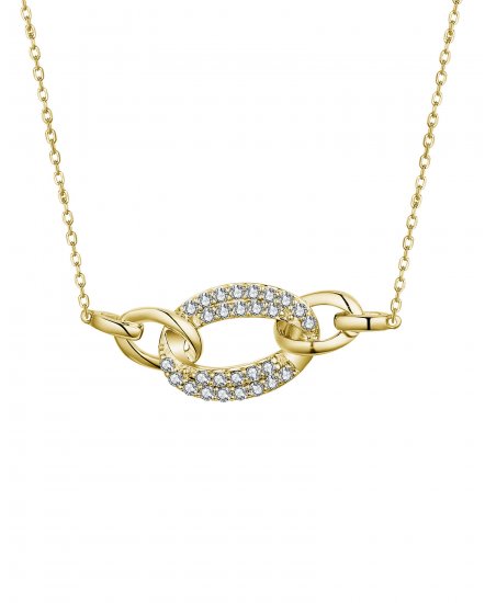 INTER LINKED STYLE DIAMOND NECKLACE (TN654)