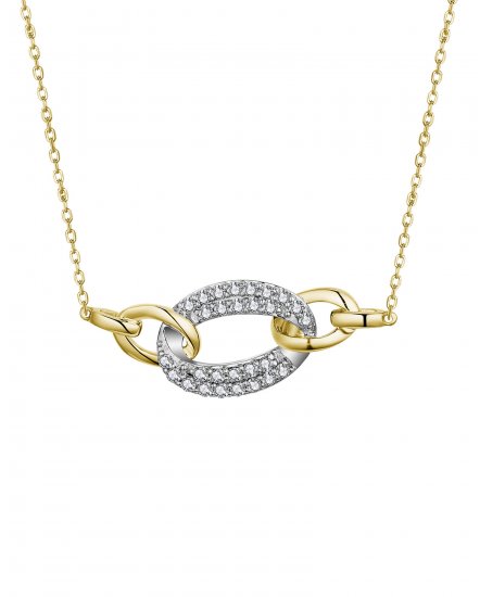 INTER LINKED STYLE DIAMOND NECKLACE (TN654)