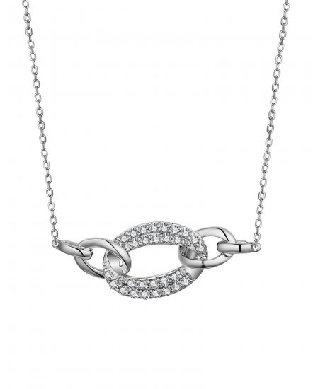 INTER LINKED STYLE DIAMOND NECKLACE (TN654)