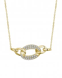 INTER LINKED STYLE DIAMOND NECKLACE (TN654)
