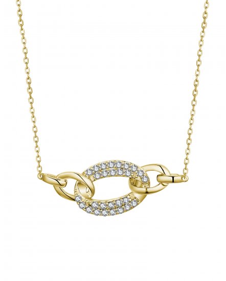 INTER LINKED STYLE DIAMOND NECKLACE (TN654)